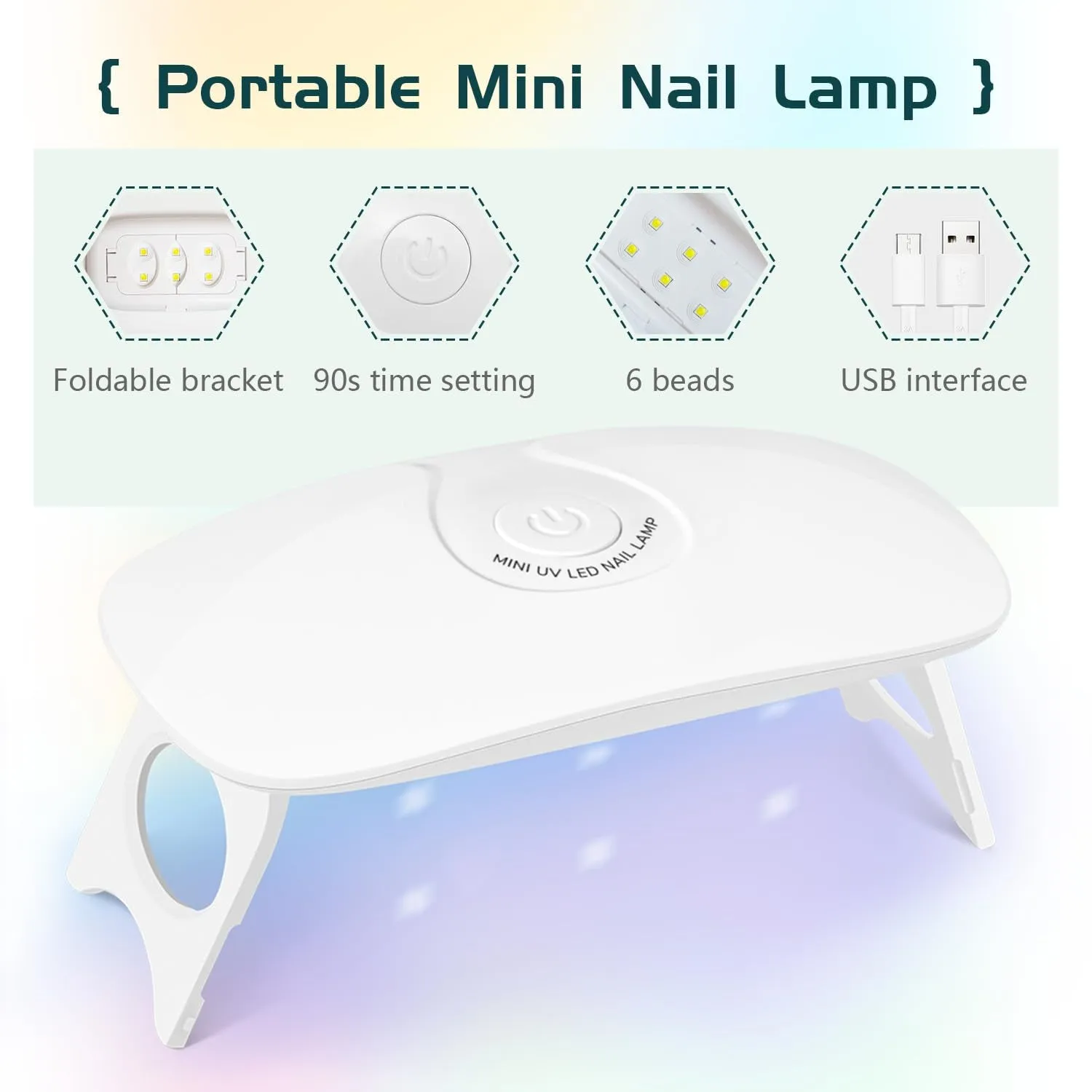 10-Color Gel Nail Polish Set with Mini UV Lamp - No Wipe Base and Top Coat for Year-Round Use