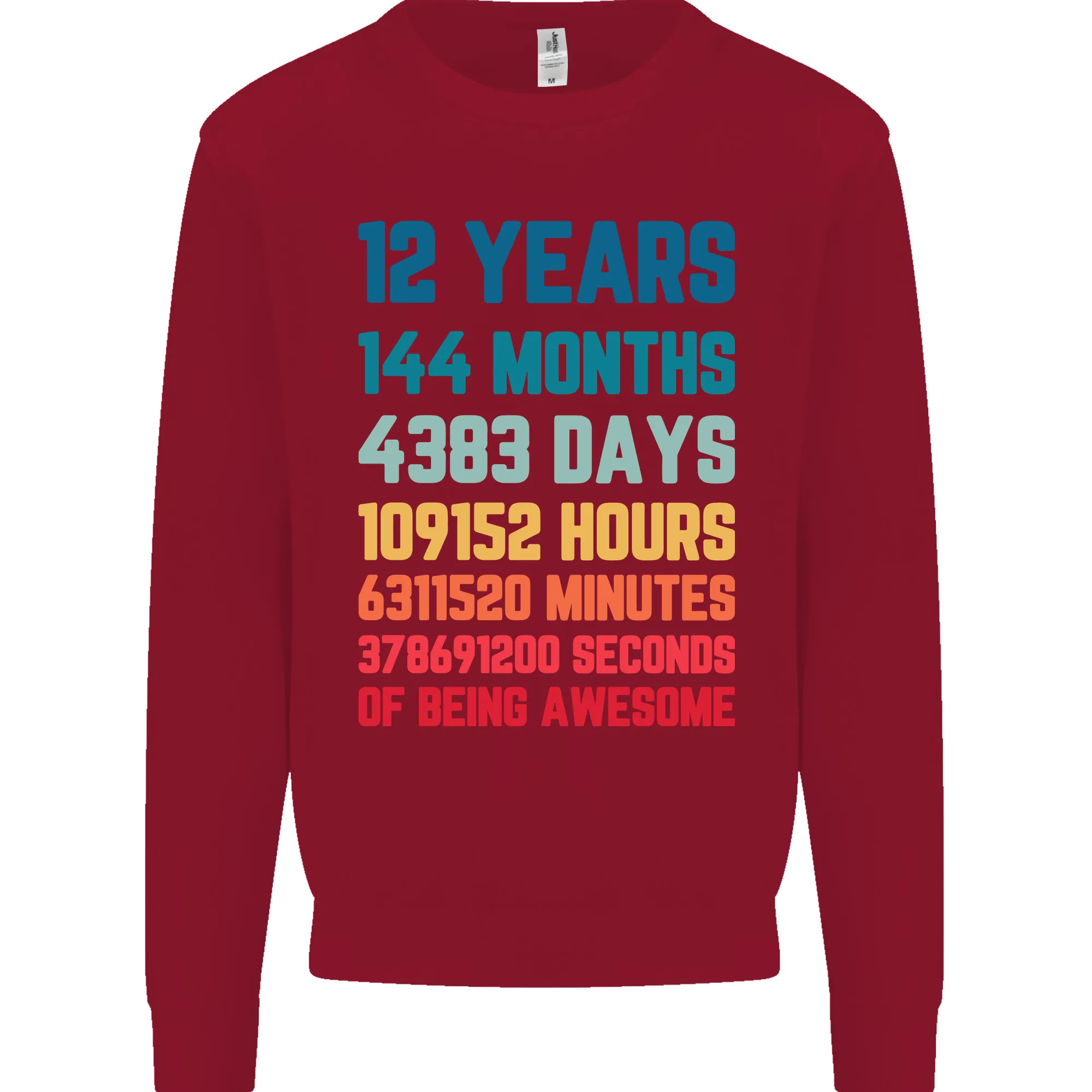 12th Birthday 12 Year Old Kids Sweatshirt Jumper