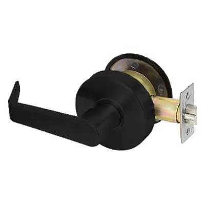 Accentra (Yale) AU4628LN-BSP Passage Communicating Door Lock - Grade 2, AU Lever, BSP Black Suede Powder Coat