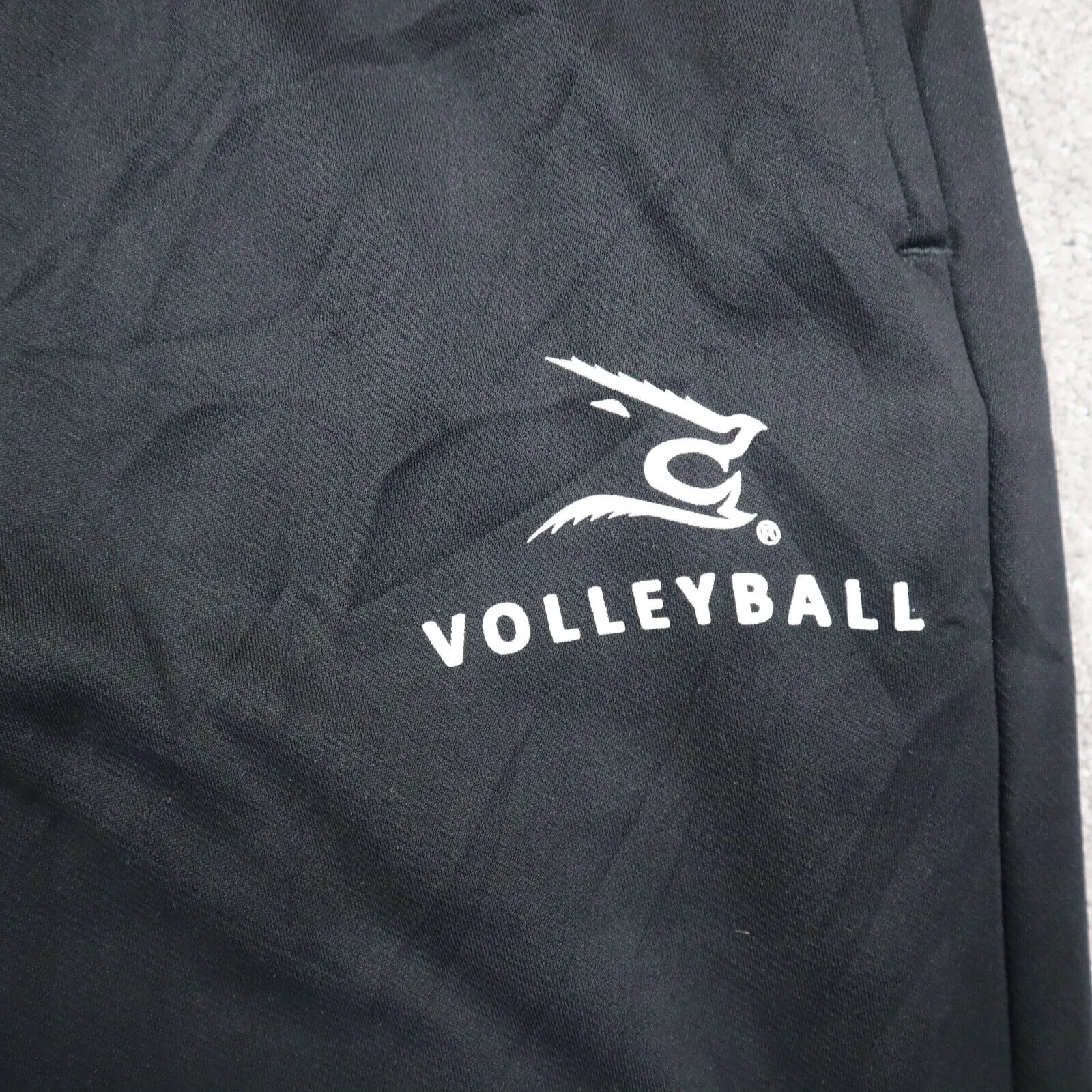 Adidas Volley Ball Pants Youth Boys Large Black Athletics Sportswear Logo Pants