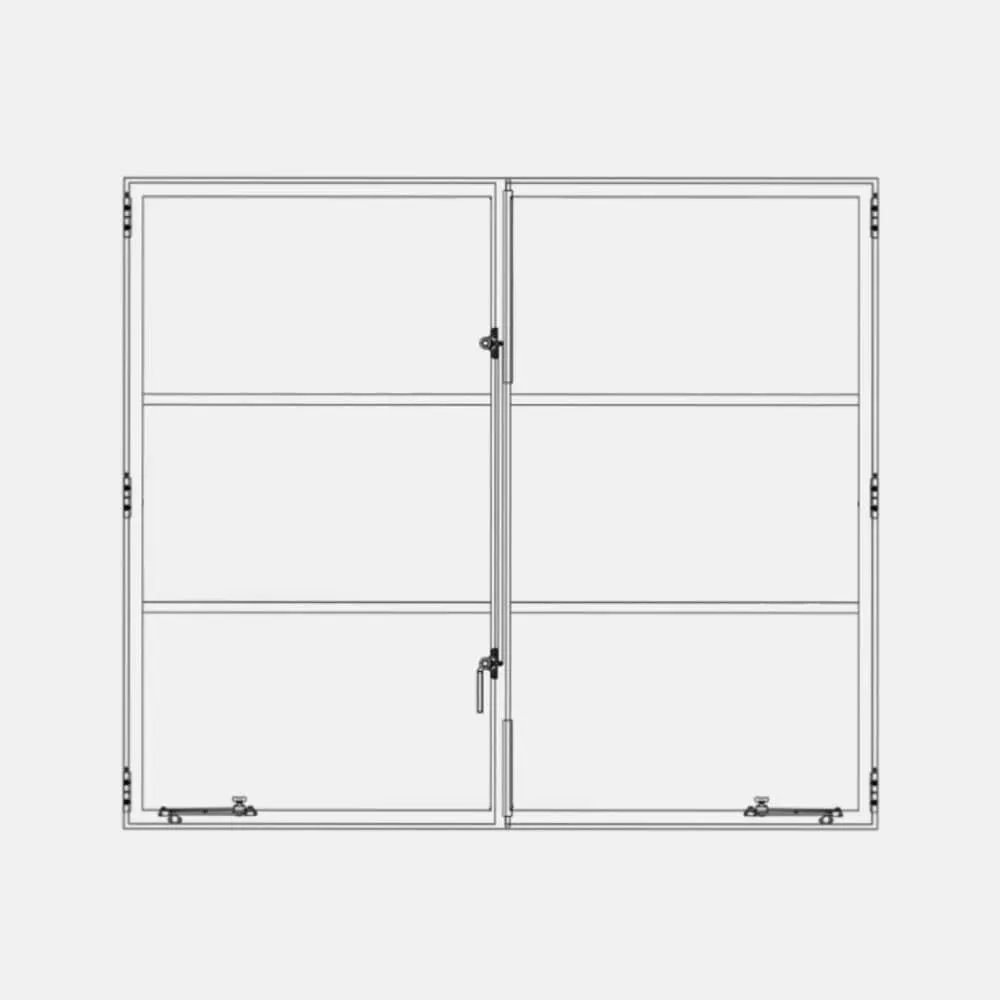 Air Window 0V 2H - Double Casement Square | Standard Sizes