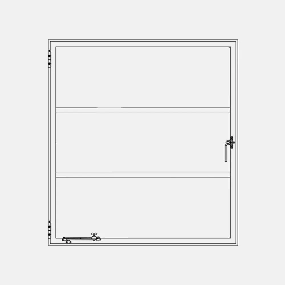 Air Window 0V 2H - Single Casement Square | Standard Sizes