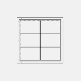 Air Window 1V 2H - Fixed Square | Standard Sizes