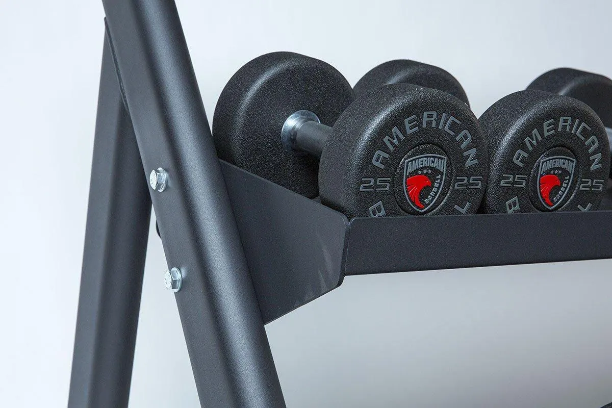 American Barbell 3 Tier Hex Dumbbell Rack (18") - Display Unit