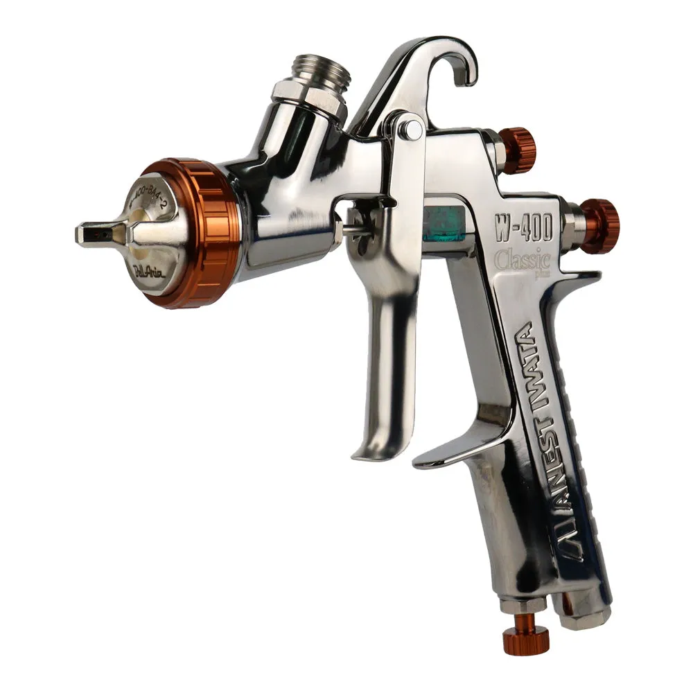 ANEST IWATA W400 Bell Aria 1.3mm Gravity Spray Gun With 600ml Pot BA2 Cap