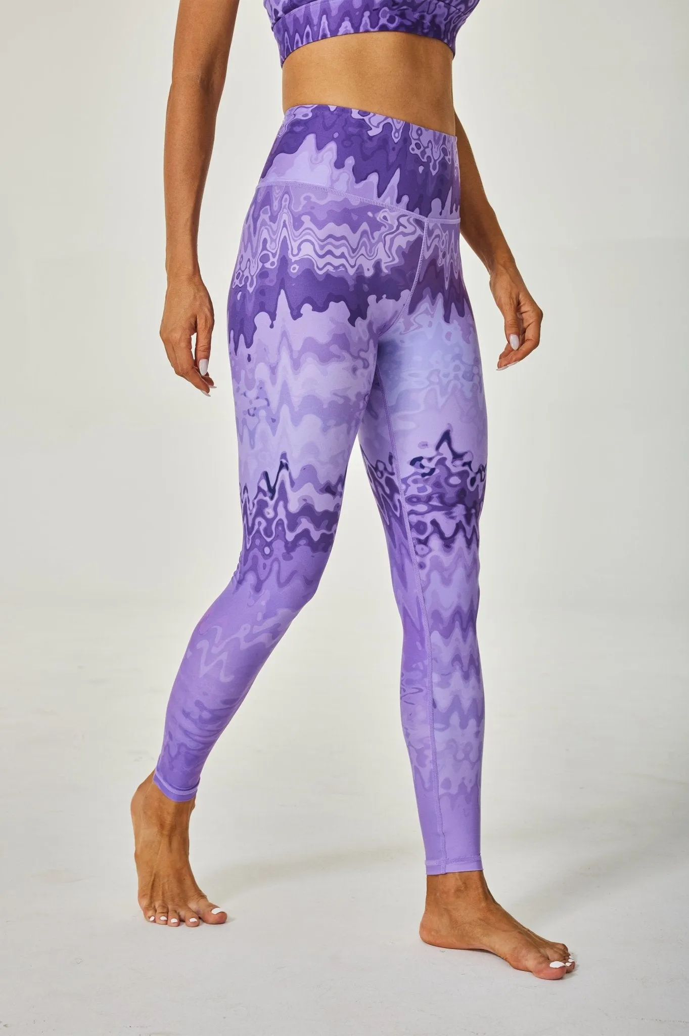 Aqua High-waisted Leggings