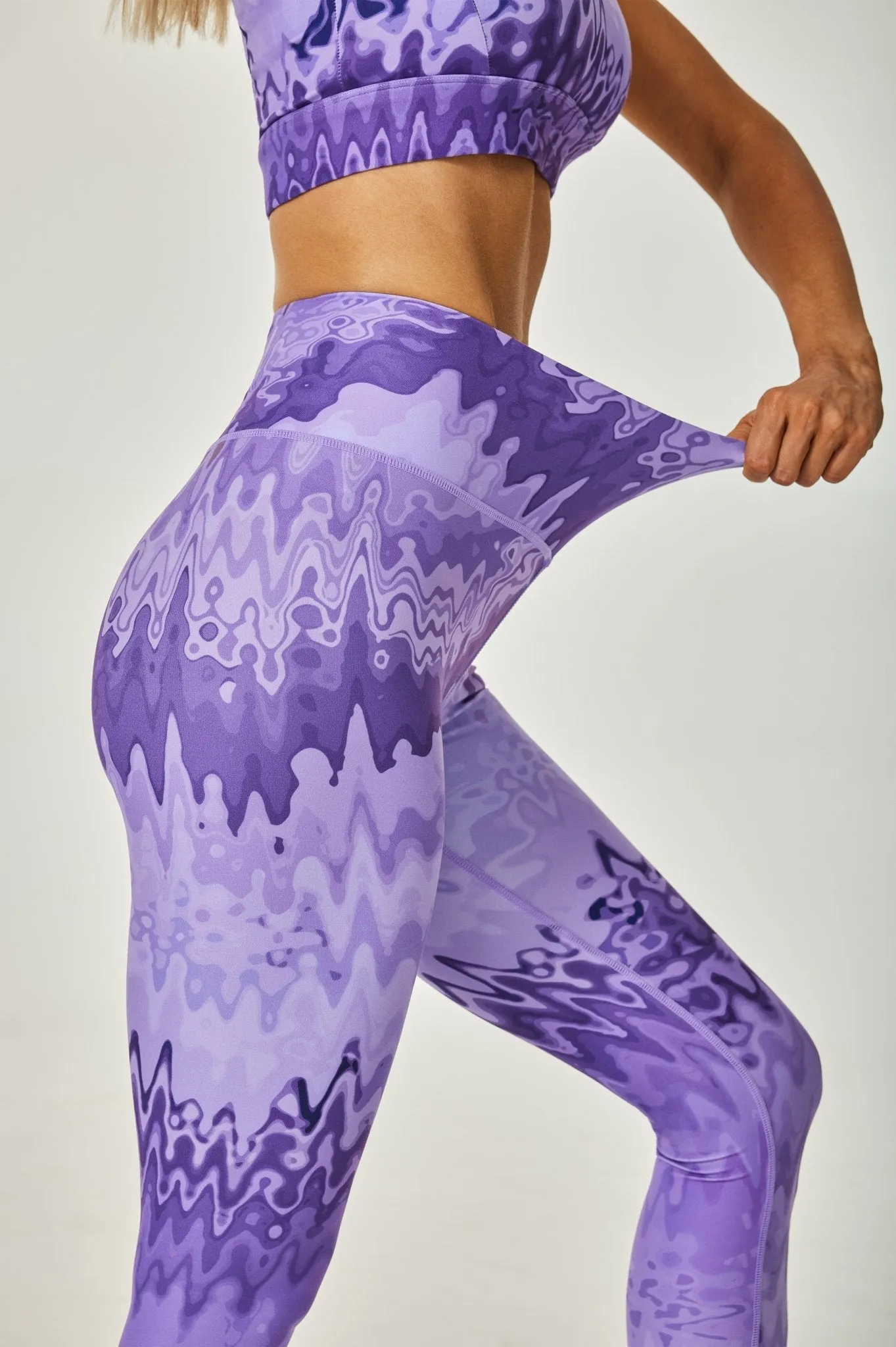 Aqua High-waisted Leggings