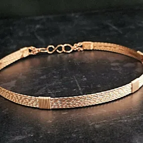 ASHANTI Slim Collar, Rose Gold