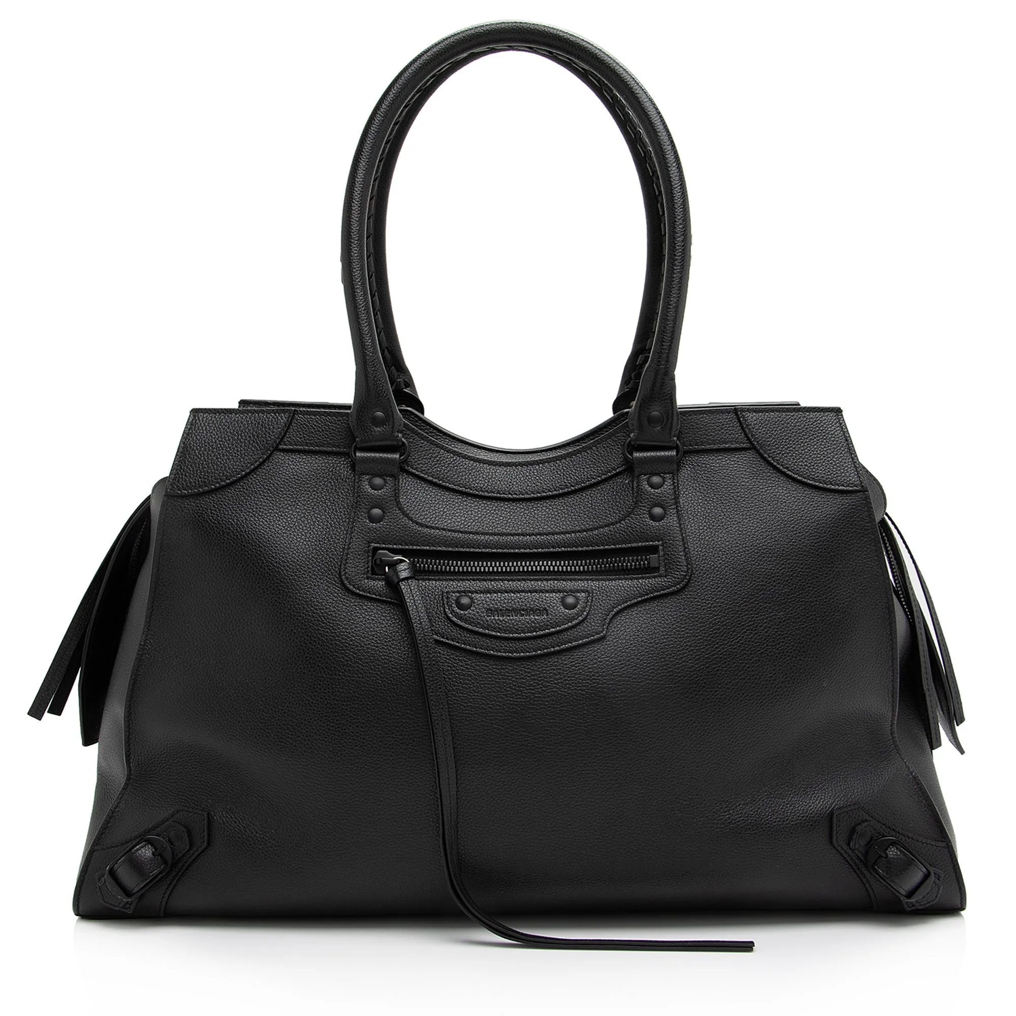 Balenciaga Grained Calfskin Neo Classic City Duffle Bag (SHF-23092)