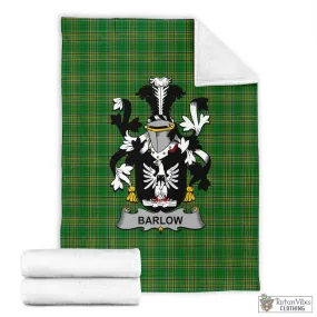 Barlow Irish Clan Tartan Blanket with Coat of Arms