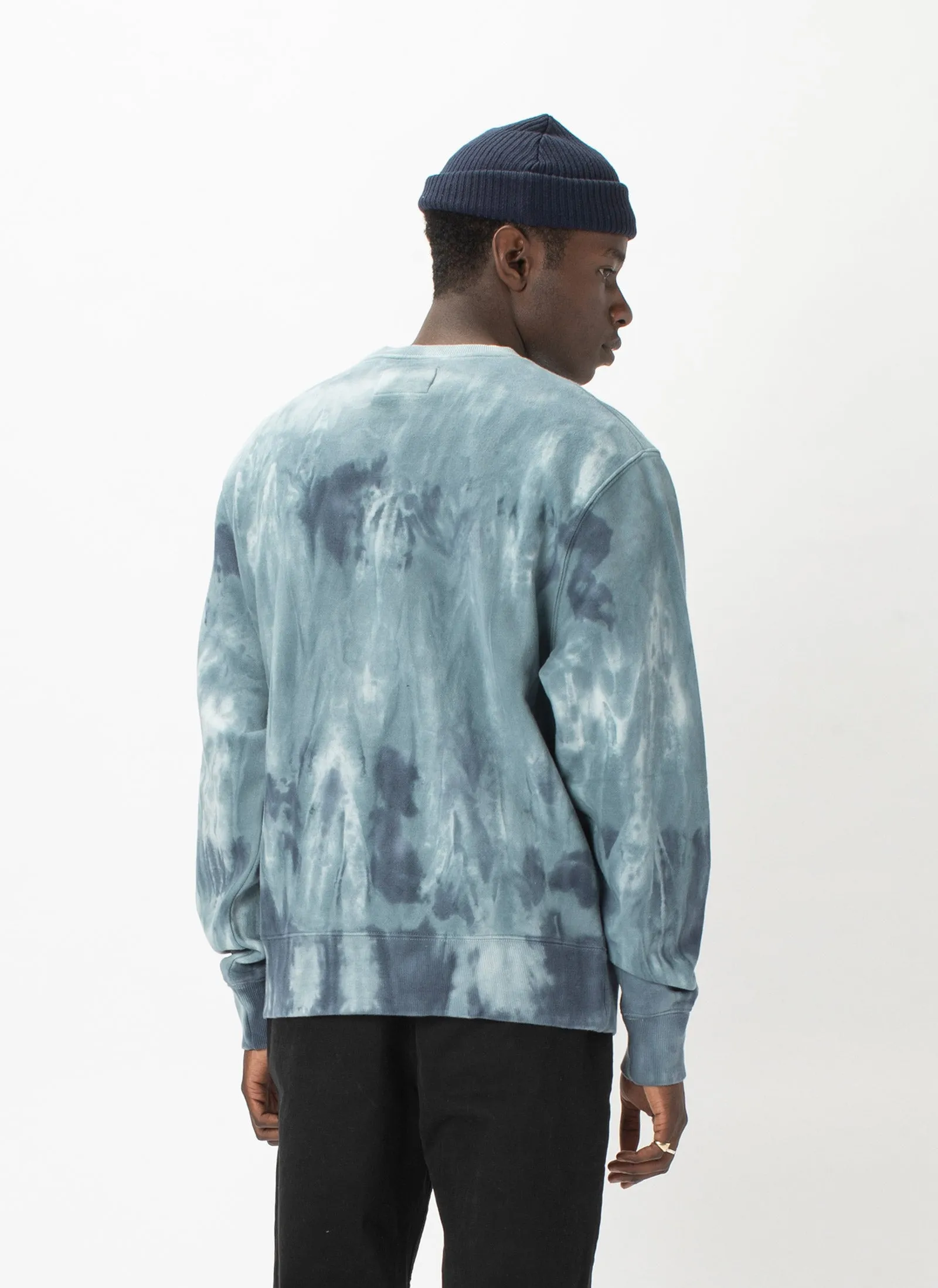 B.Bold Crew Sweatshirt Marine Tie Dye