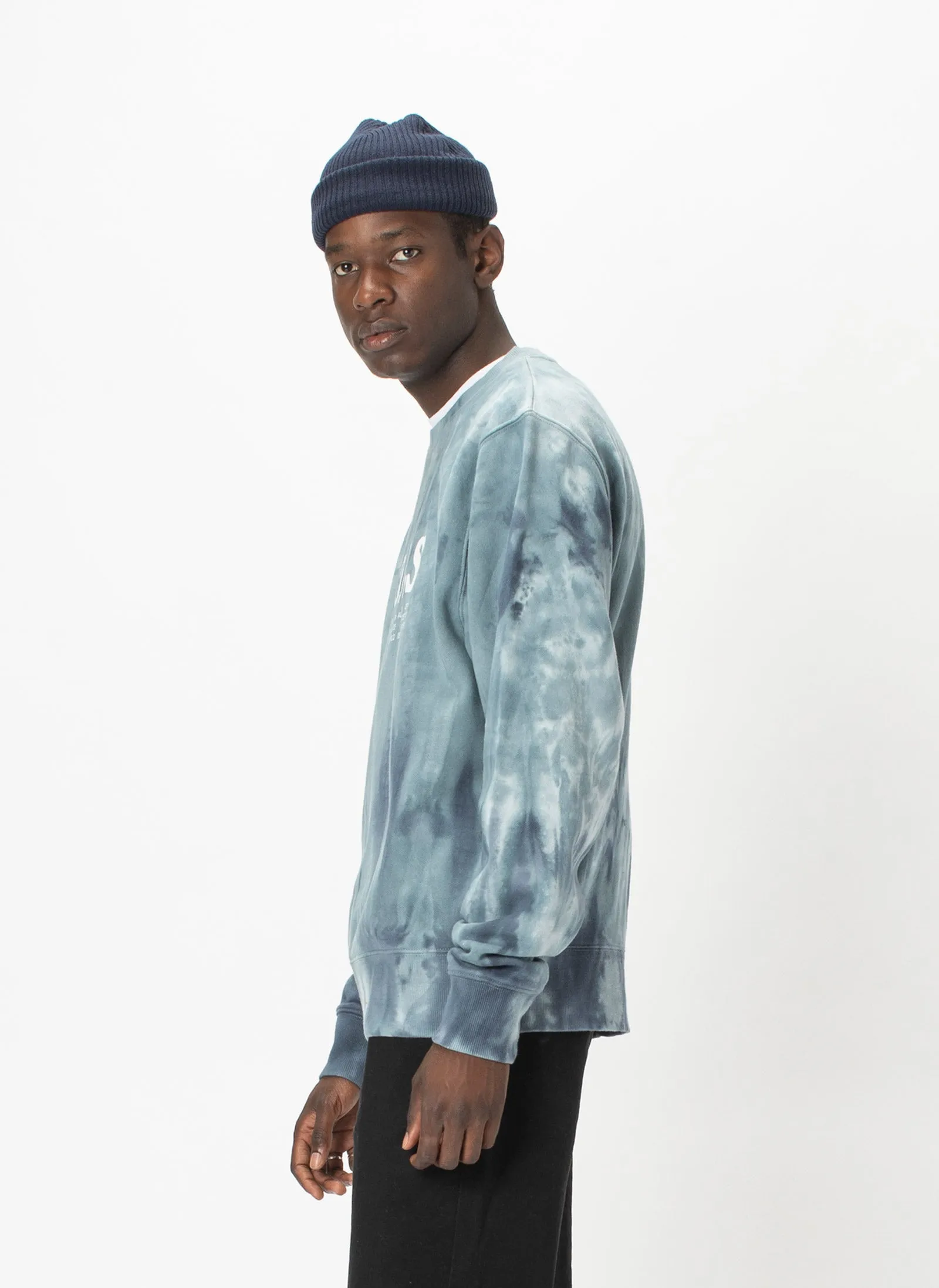 B.Bold Crew Sweatshirt Marine Tie Dye