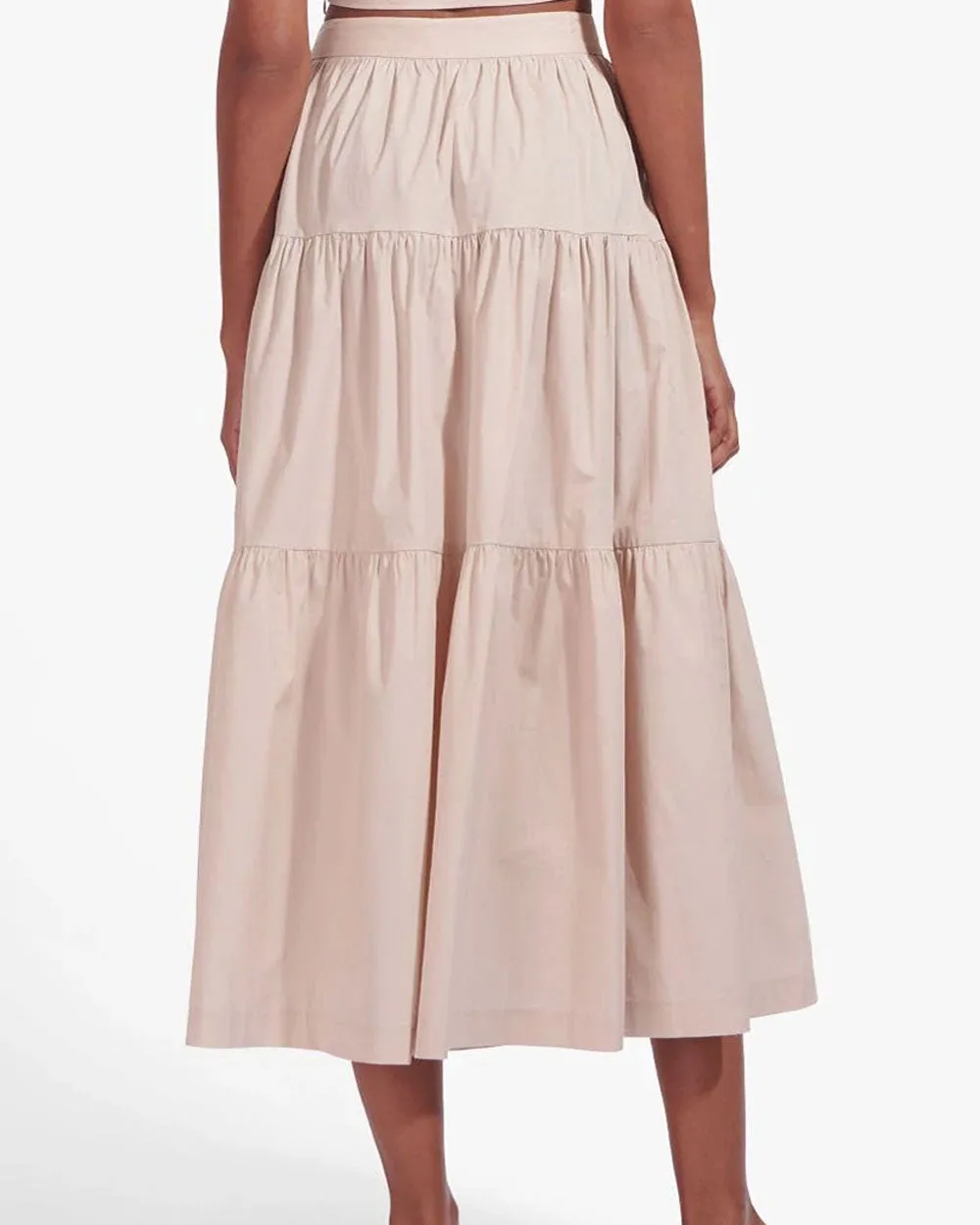 Biscotti Tiered Sea Midi Skirt