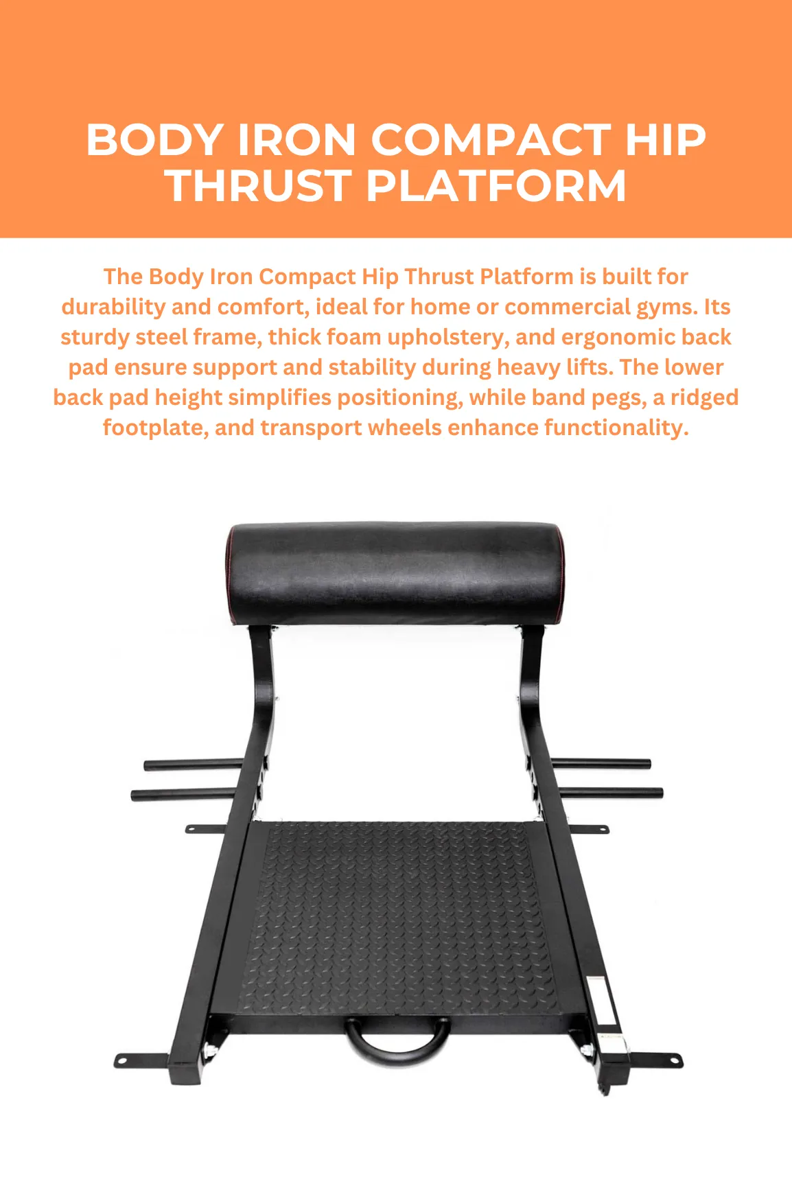 Body Iron Compact Hip Thrust Platform