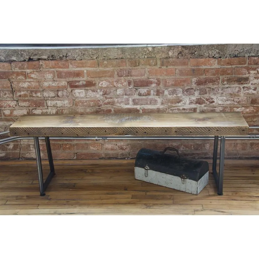 Brooklyn Modern Rustic Reclaimed Wood Bench