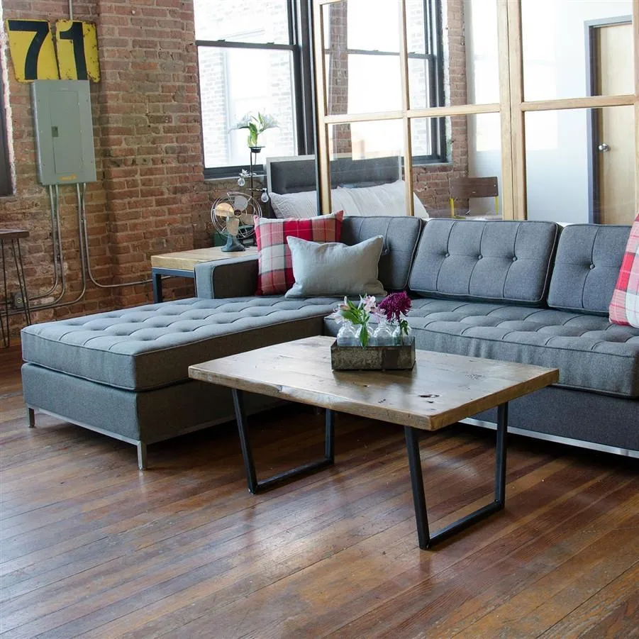 Brooklyn Modern Rustic Reclaimed Wood Coffee Table