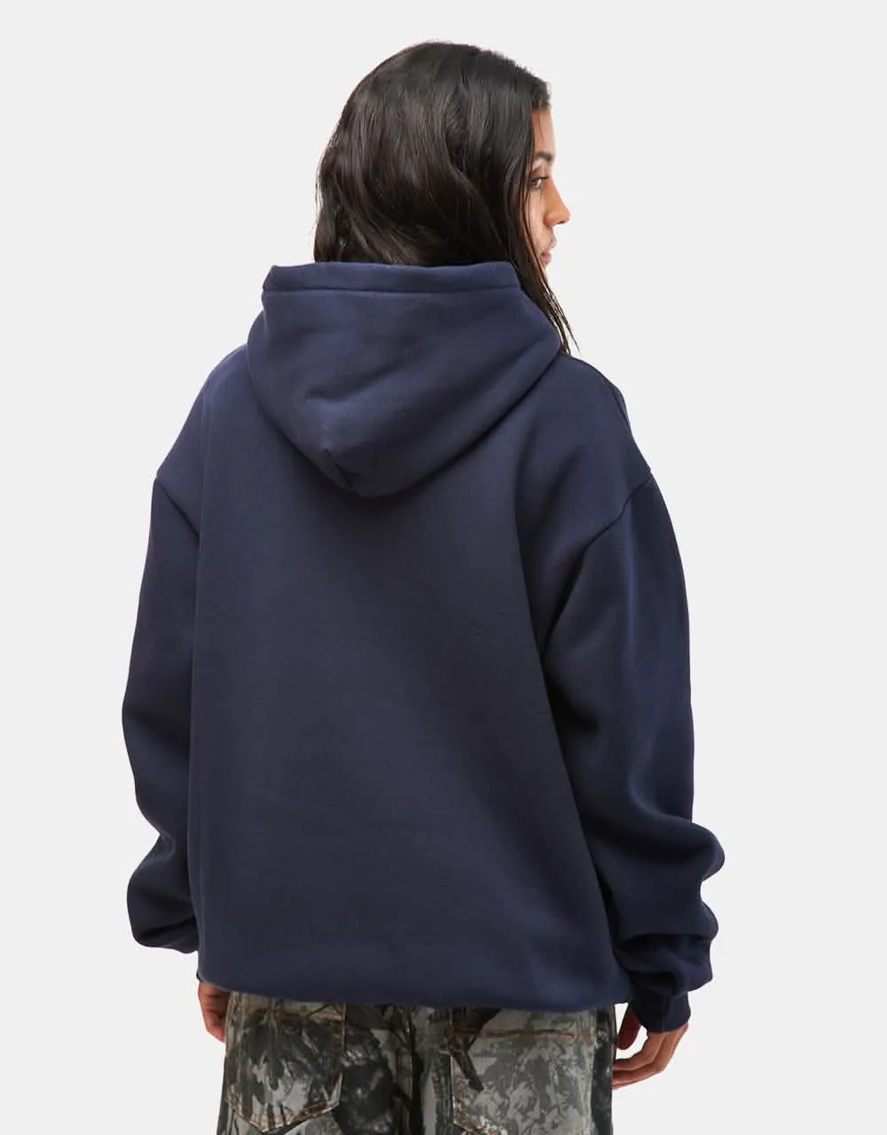 Butter Goods Scratch Applique Pullover Hoodie - Deep Navy