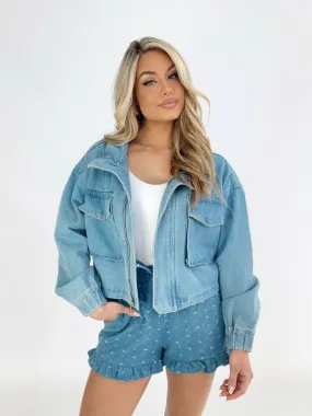 Cargo Denim Jacket