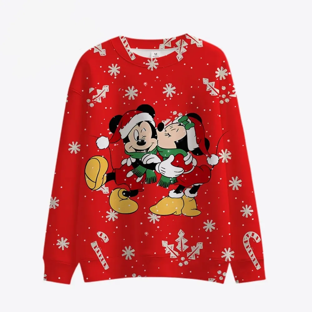 Casual Mickey Mouse Printed Pullover