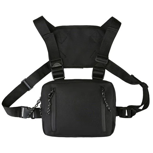 Chest Bag Fashion Double Rectangle Streetwear