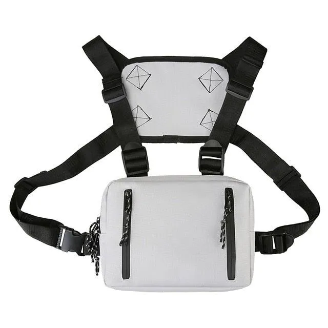 Chest Bag Fashion Double Rectangle Streetwear