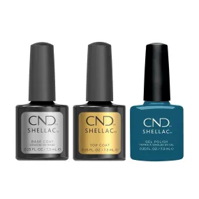 CND - Shellac Combo - Base, Top & Teal Time