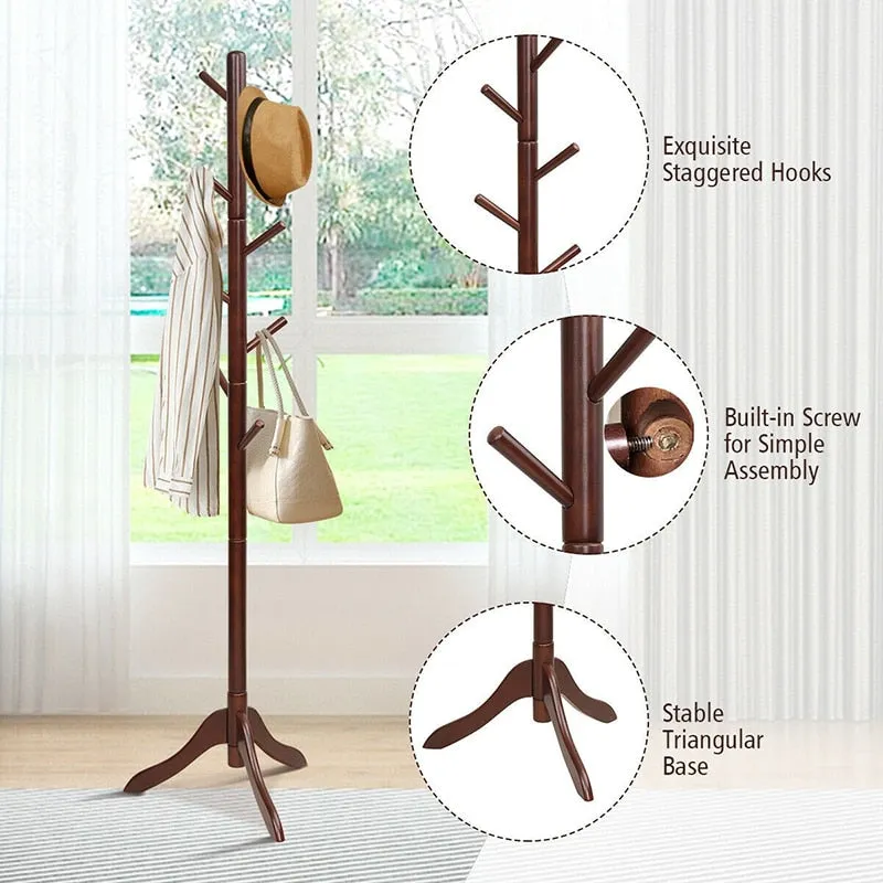 Coat Rack 8 Hooks