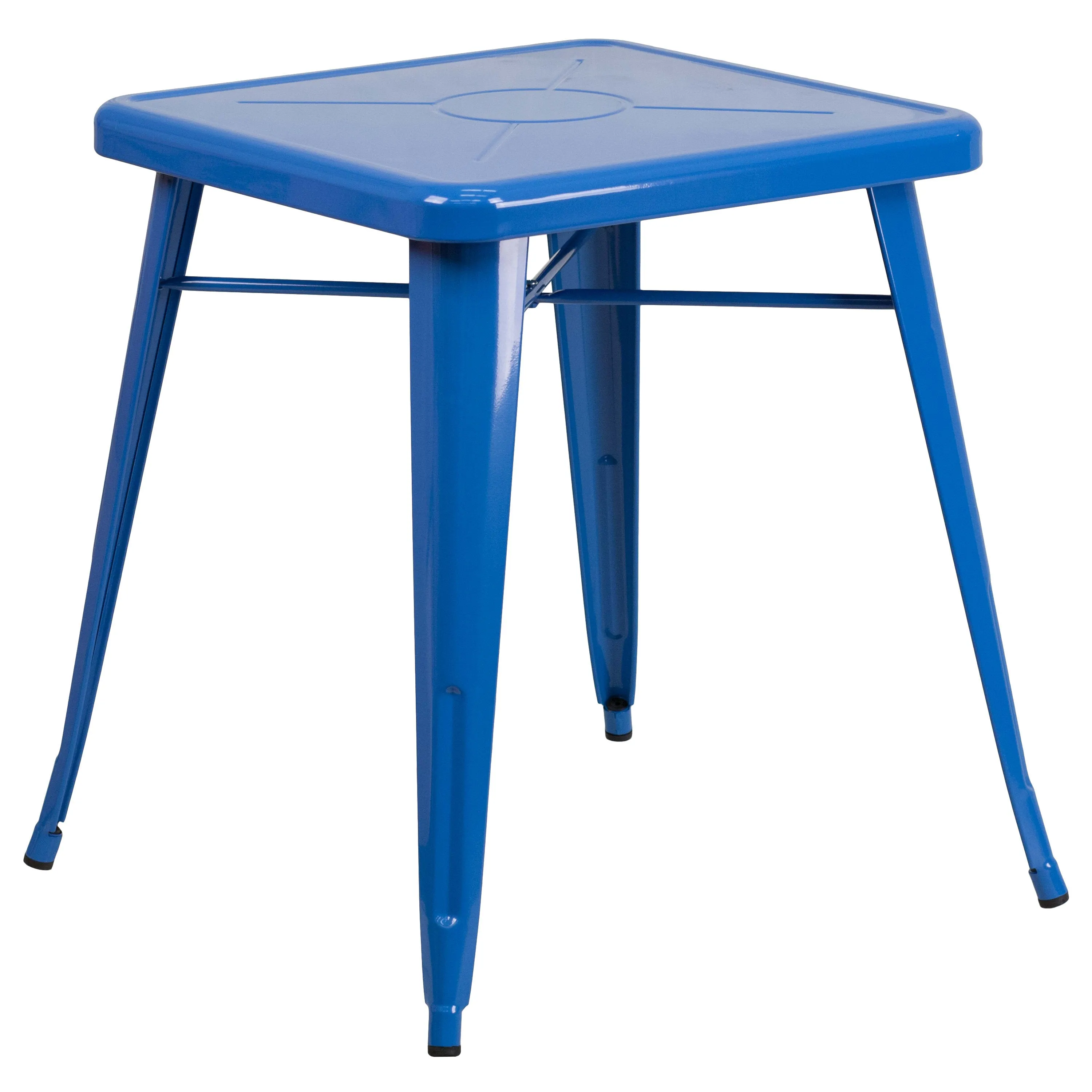 Commercial Grade 23.75" Square Metal Indoor-Outdoor Table