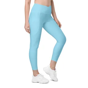 Crossover leggings with pockets