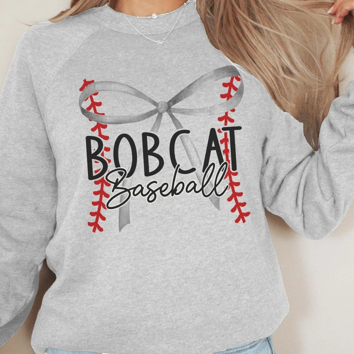 Custom Baseball Team With Bow Bella Wholesale Sweatshirt - Popular