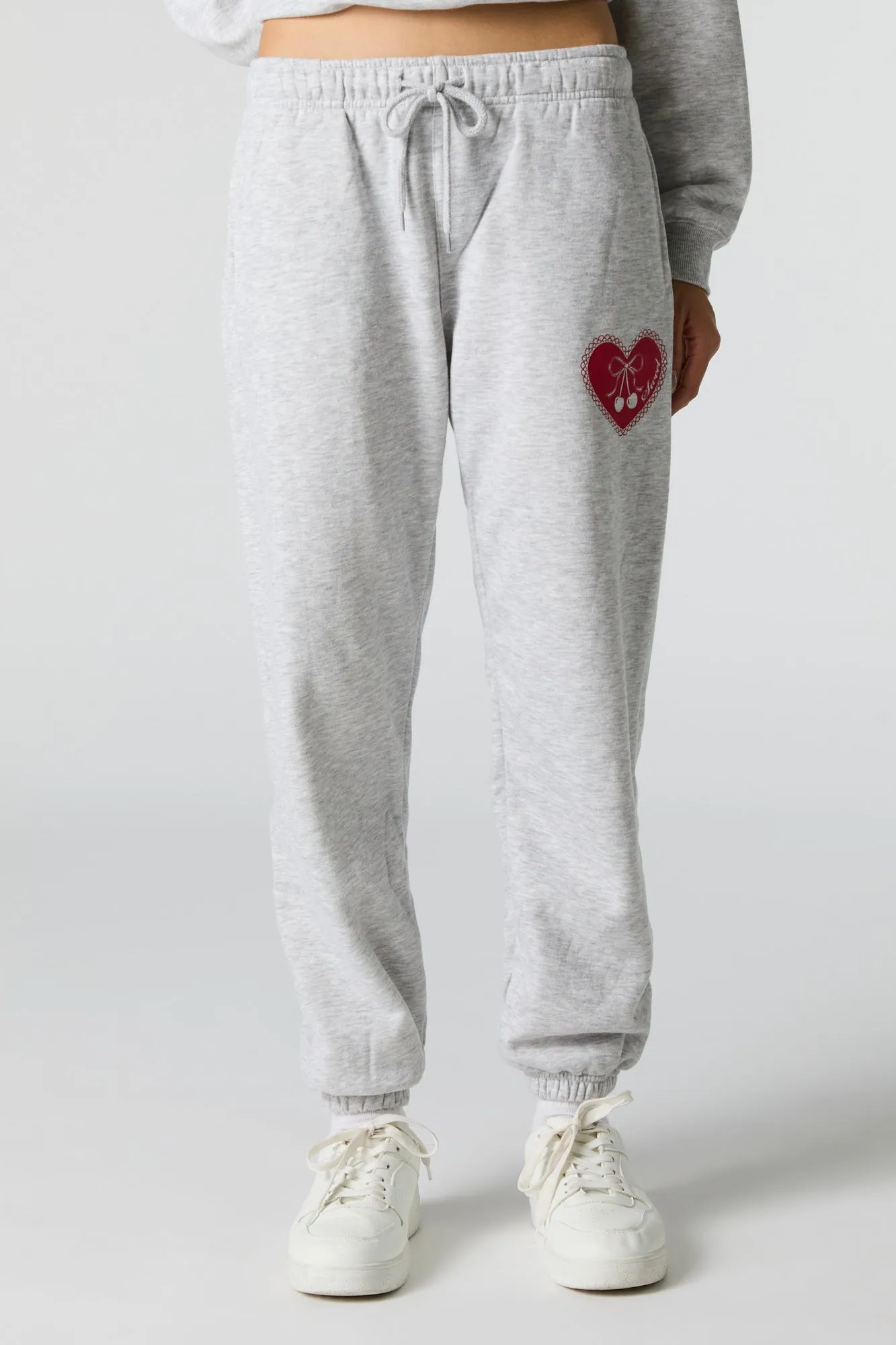 Cutesy Graphic Fleece Jogger