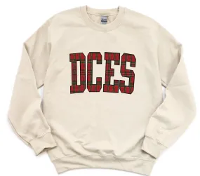 DCES Christmas Plaid Sweatshirt