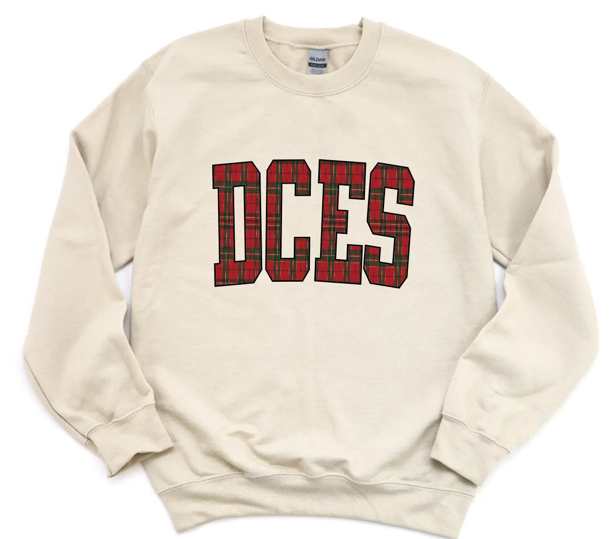 DCES Christmas Plaid Sweatshirt