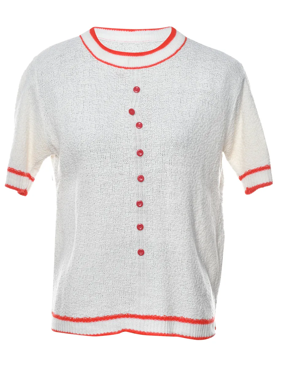 Decorative Buttons Jumper - M