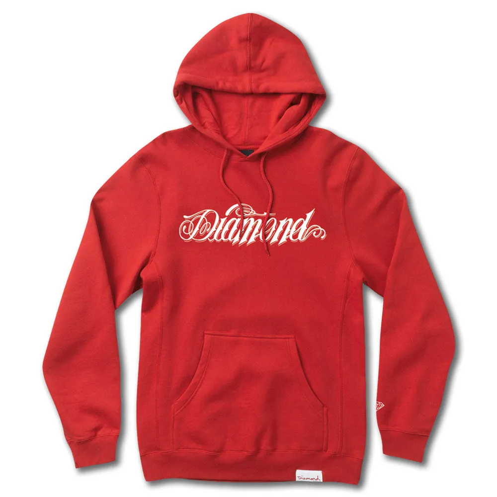 Diamond Supply Co Giant Script Hoodie Red