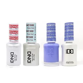 DND - #500#600 Base, Top, Gel & Lacquer Combo - Velvet - #739