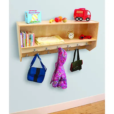 Double Row Wall Mount Coat Rack