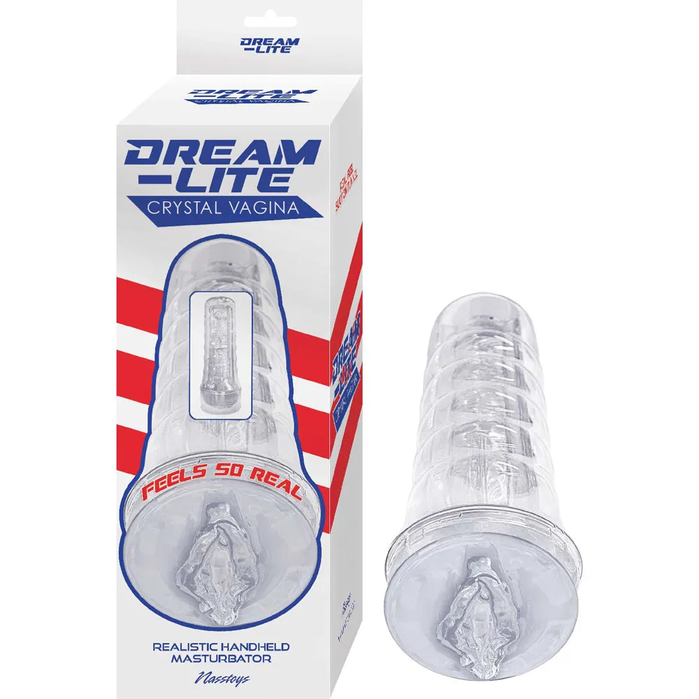 Dream-Lite Crystal Vagina Masturbator Clear