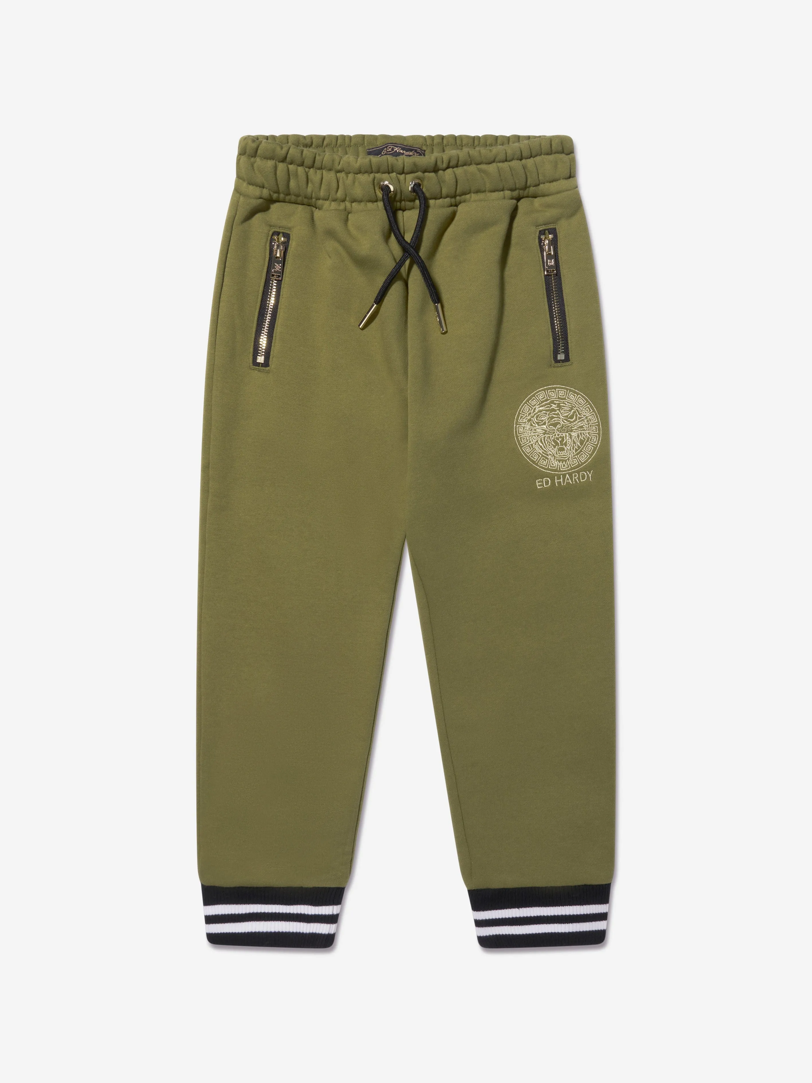 ED Hardy Boys Logo Joggers in Green