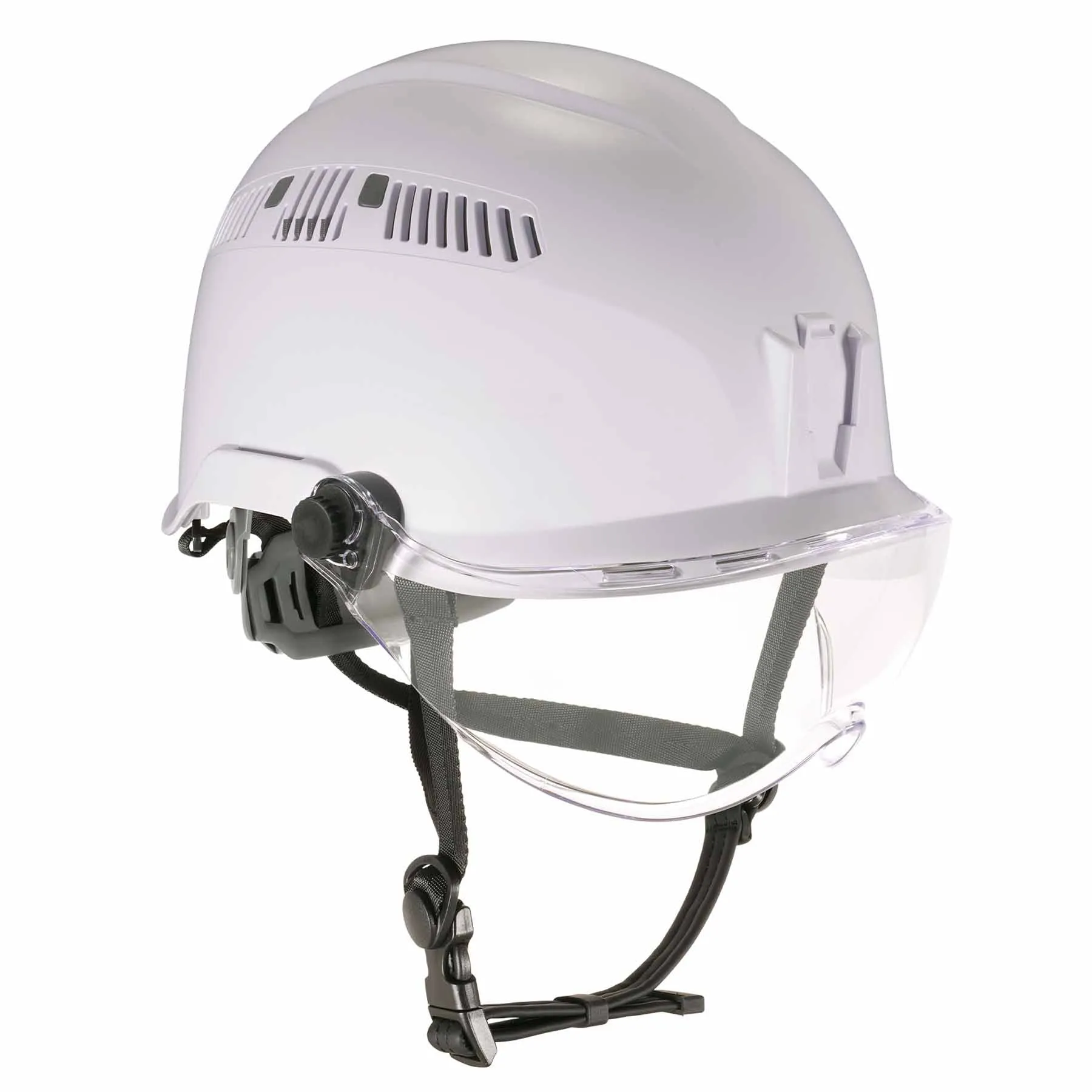 Ergodyne 60219 8975V Anti-Fog Clear Lens White Class C Safety Hard Hat Helmet   Visor