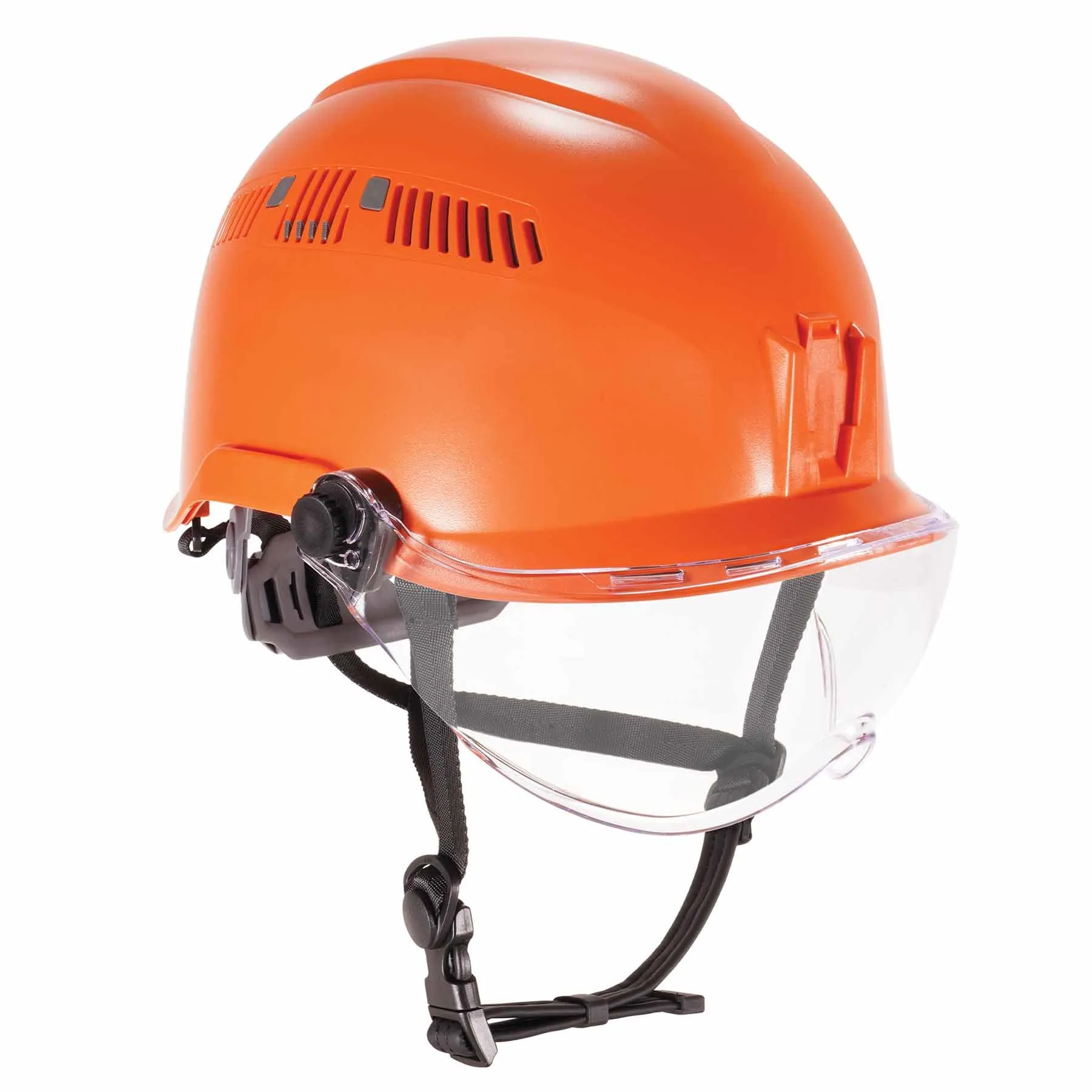 Ergodyne 60221 8975V Anti-Fog Clear Lens Orange Class C Safety Hard Hat Helmet   Visor