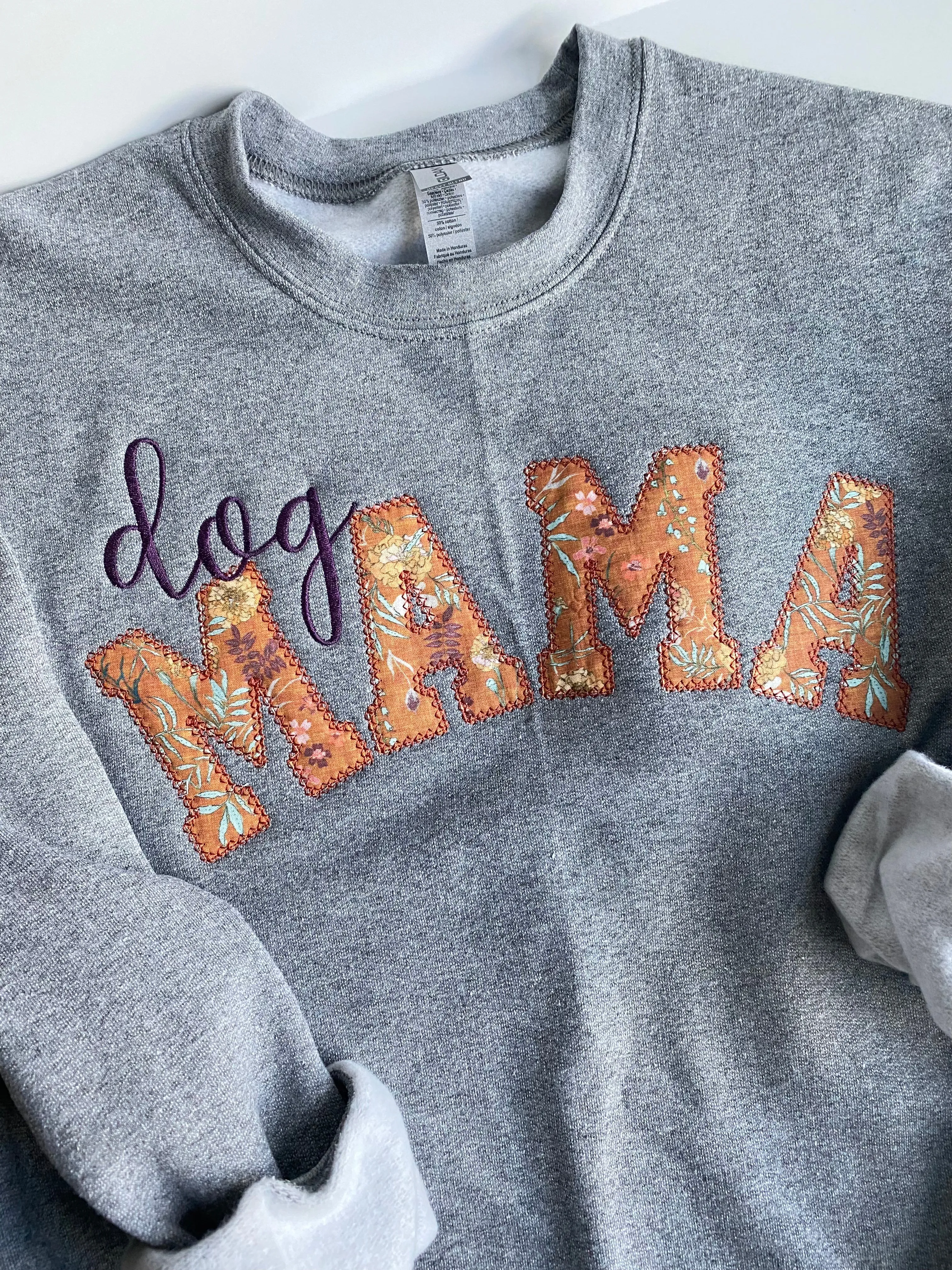 Fall Rustic Floral Dog Mom Sweatshirt | Personalized Mama Sweatshirt | Duke & Fox®