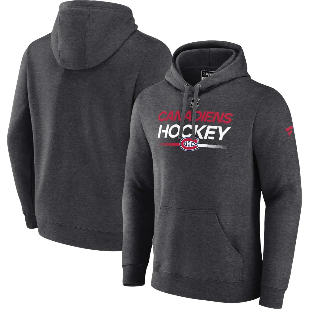 FANATICS MONTREAL CANADIENS AUTHENTIC PRO PRIME ADULT PULLOVER HOODIE