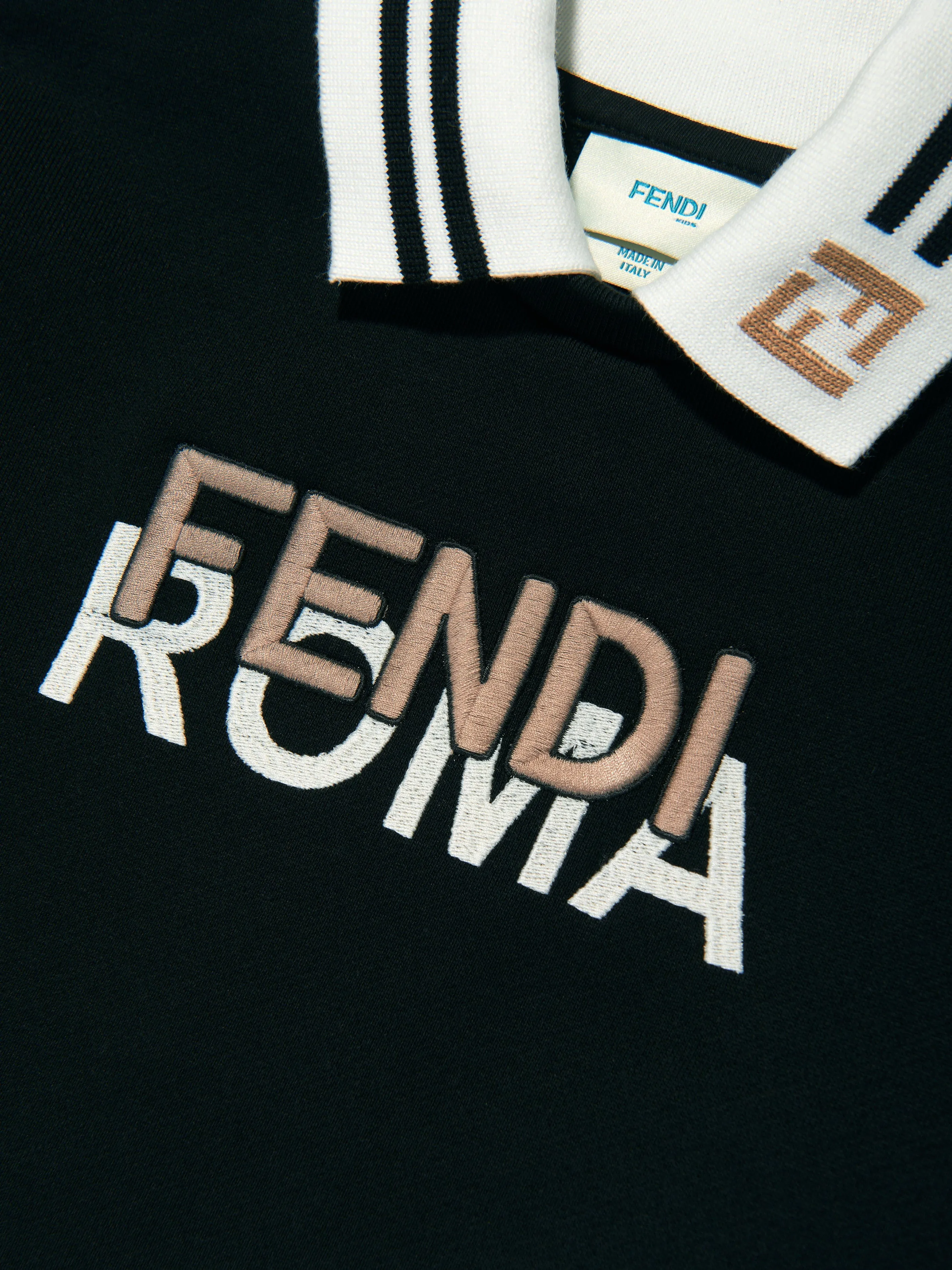 Fendi Boys Logo Sweatshirt in Black