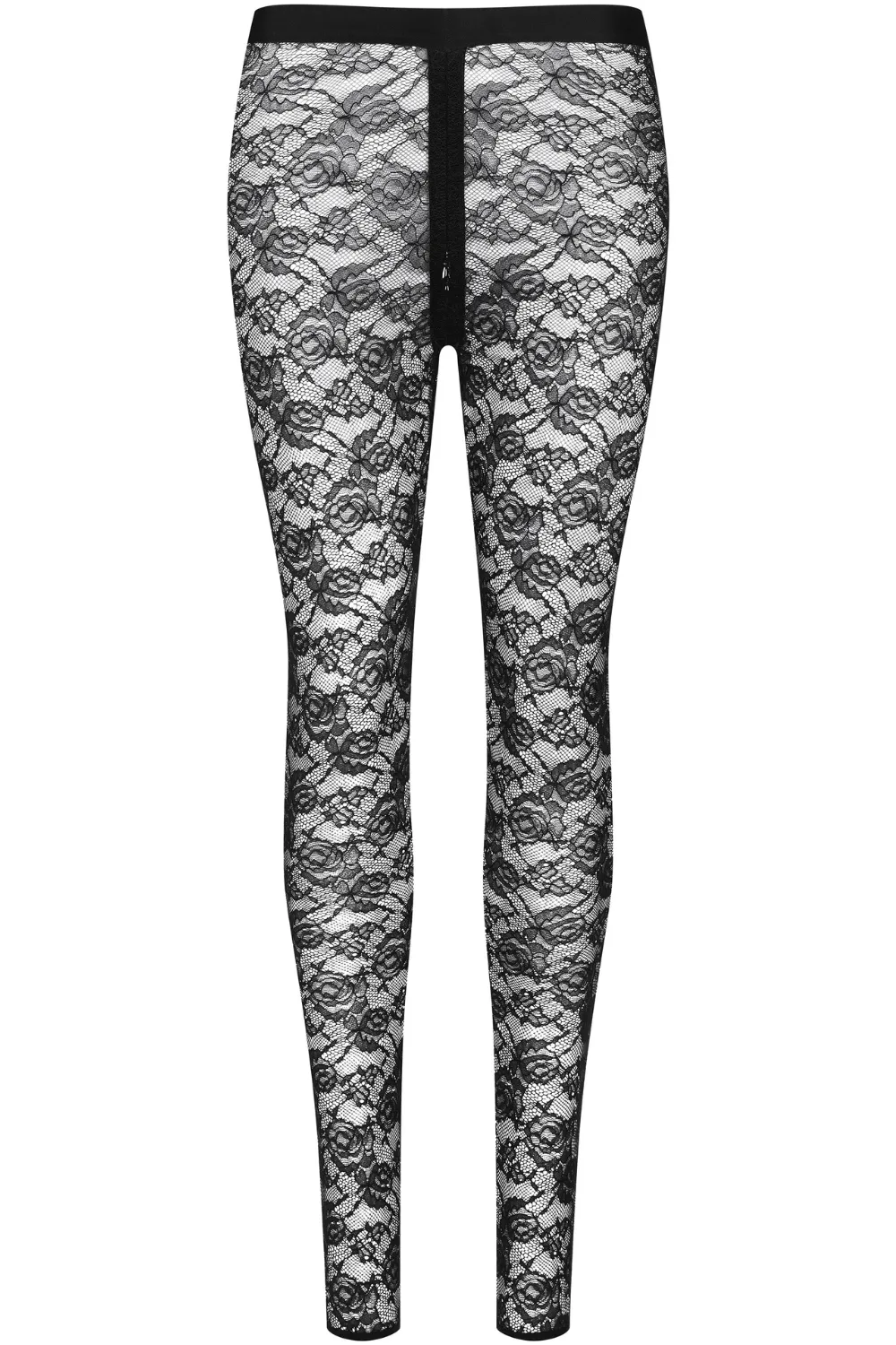 Flashback Lace Leggings with Zip