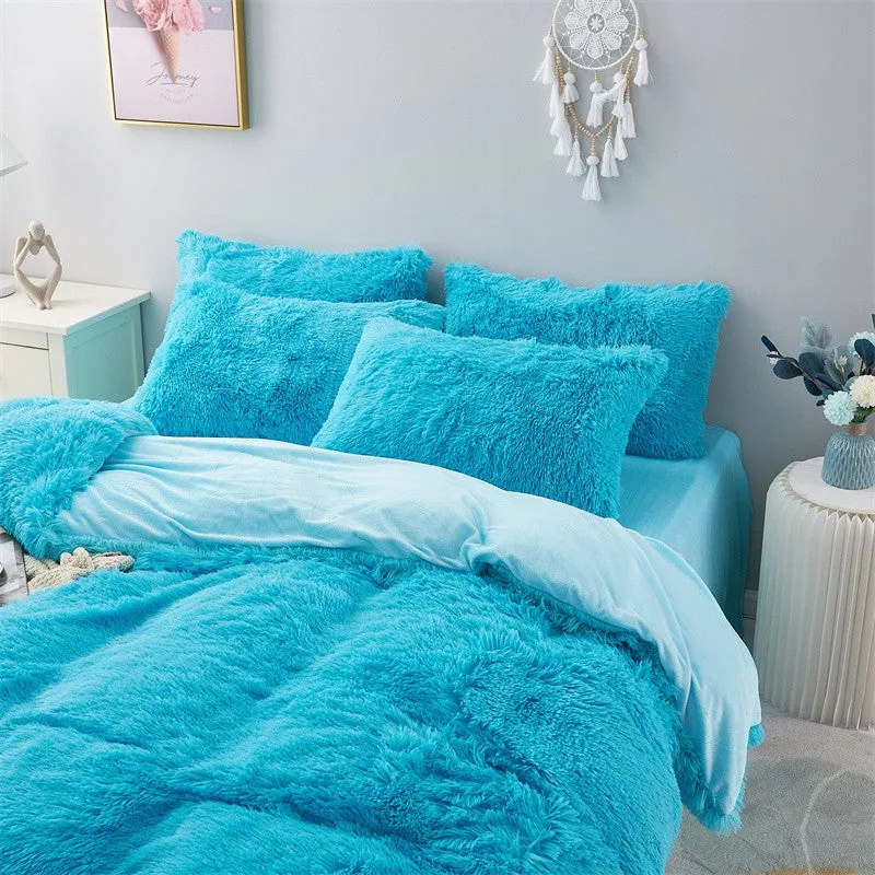 Fluffy Mink Pure Color Bedding