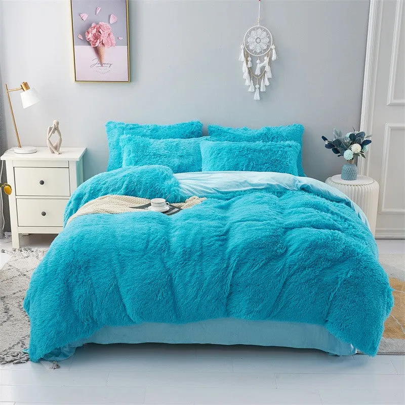 Fluffy Mink Pure Color Bedding