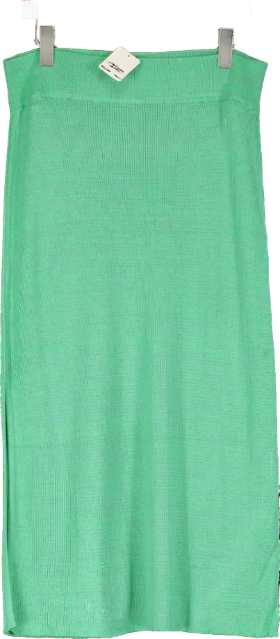 Free People Green Golden Hour Midi Skirt UK L