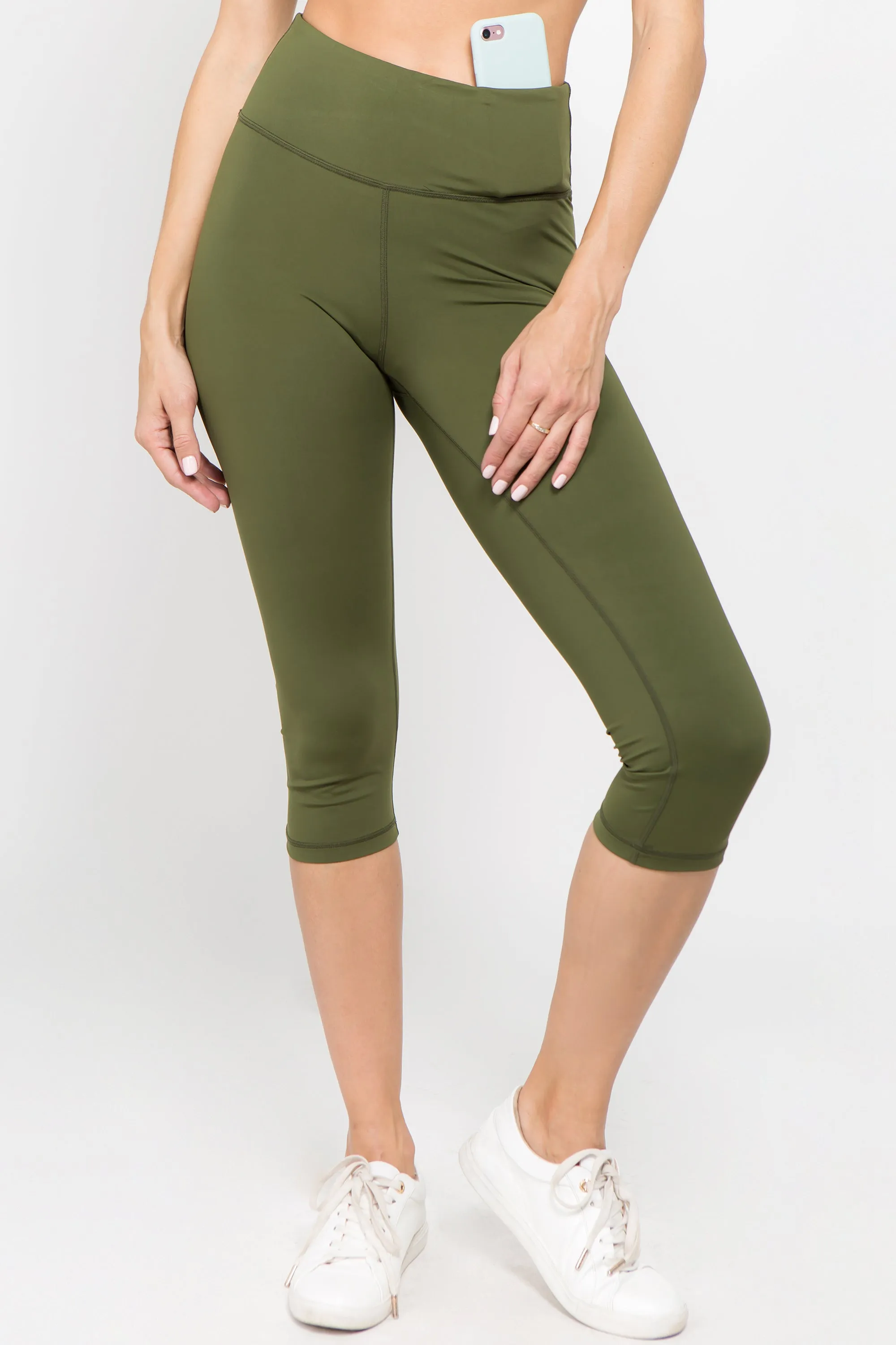 Freestyle Active Single Pocket Capri Legging