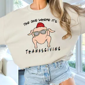 Friendsgiving Turkey Wholesale Crew Sweatshirt - Popular